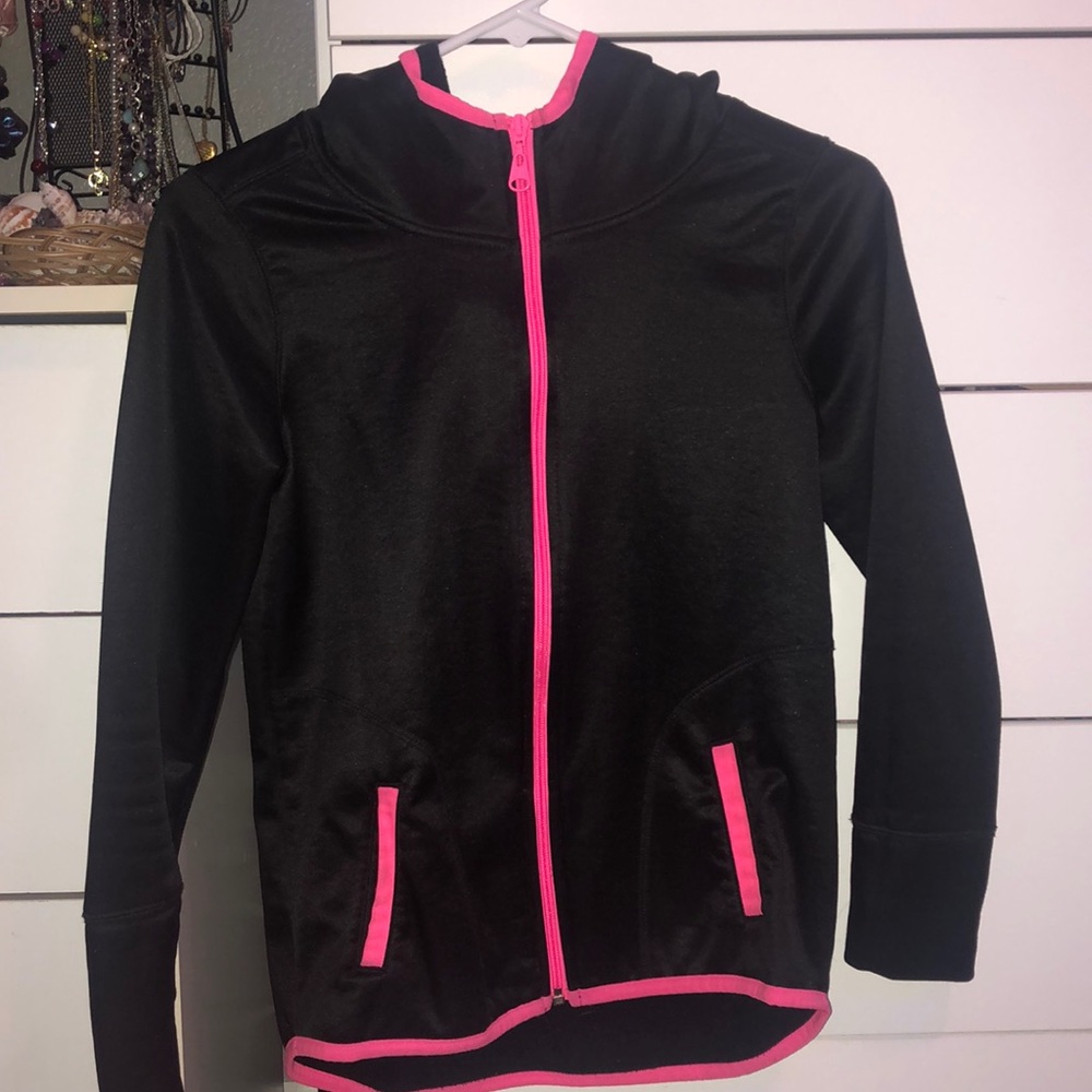 Black Justice Zip-Up Jacket